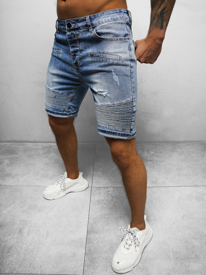 Pantalón corto de hombre azul OZONEE NB/MP0033B