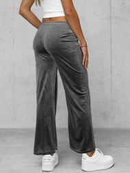 Pantalones velour de mujer grafito OZONEE JS/92K519/10