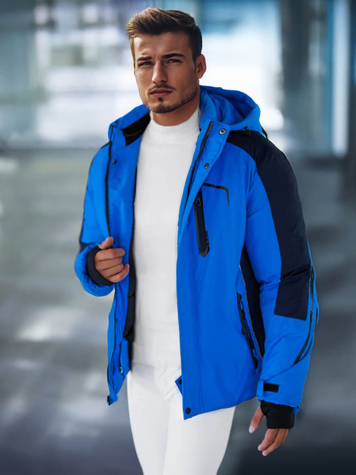 Chaqueta de hombre azul OZONEE JS/91M9905/184Z