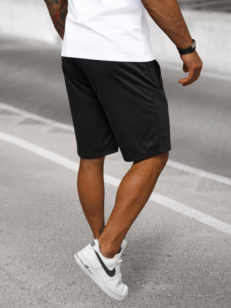 Pantalón corto de hombre negras OZONEE JS/8K100/3Z