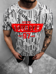 Camiseta de hombre gris OZONEE JS/KS1993Z