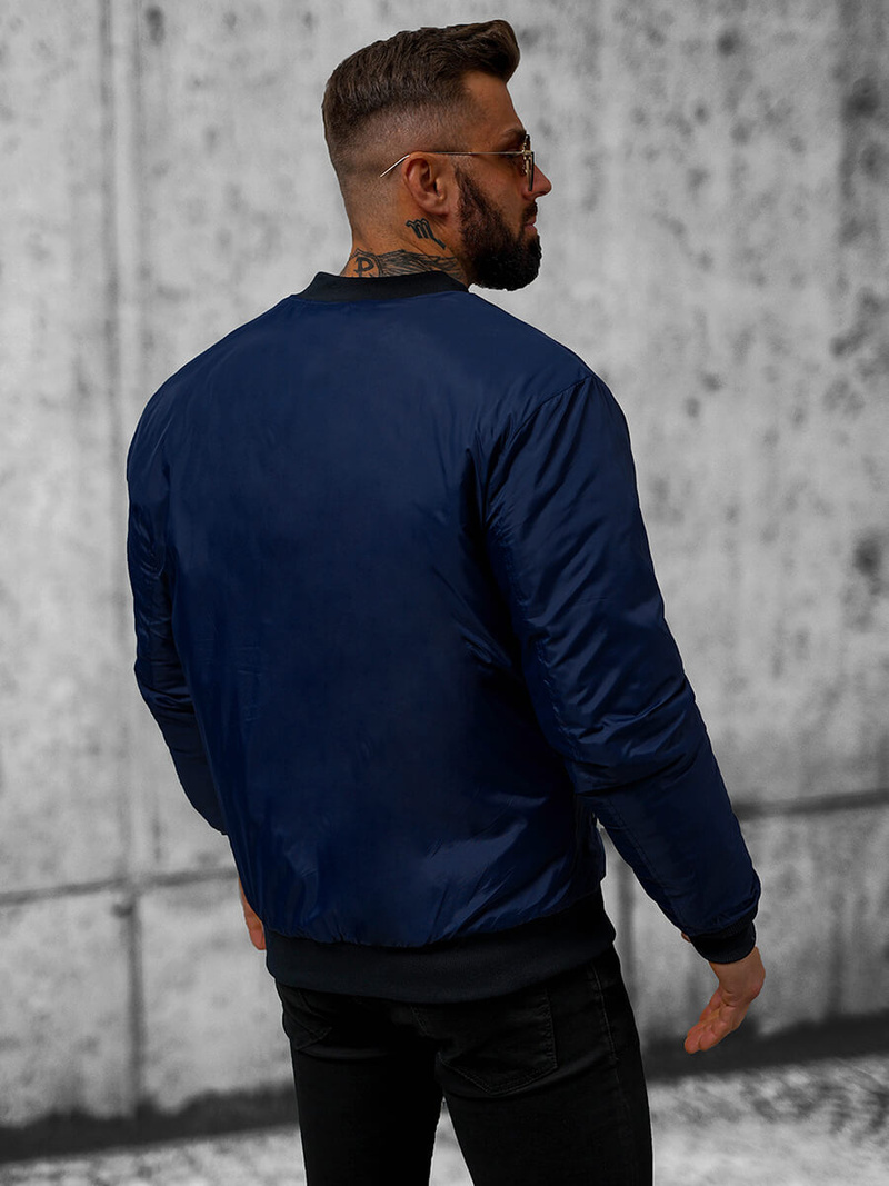 Chaqueta de hombre granate OZONEE JS/AK95Z