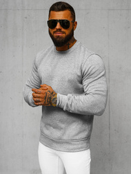 Sudadera de hombre gris OZONEE JS/2001-10Z