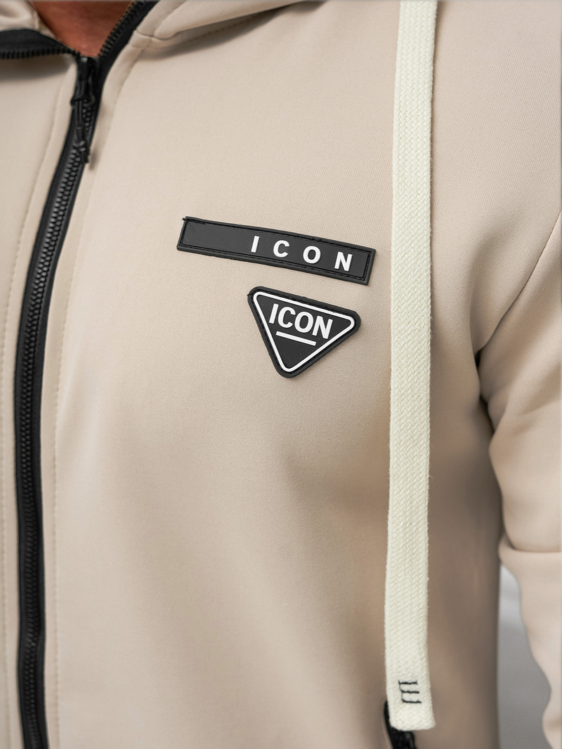 Chándal de hombre beige OZONEE O/LN11760