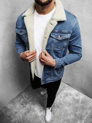 Chaqueta vaquera de hombre azul claro OZONEE BN/5938Z