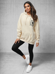 Sudadera de beige OZONEE O/SWE23017Z