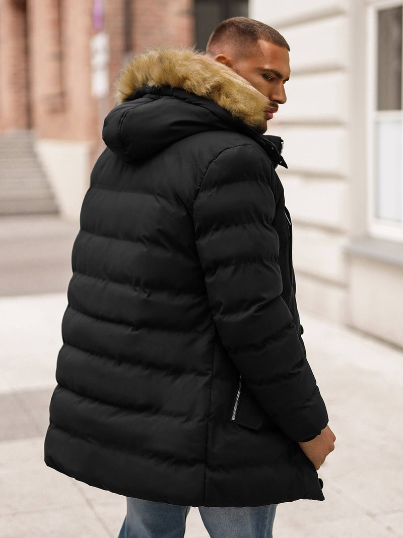 Chaqueta de hombre negra OZONEE JS/5M3122/392Z