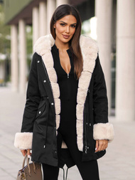 Chaqueta de mujer en negra OZONEE JS/M763/392Z