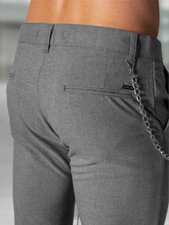 Pantalón chino de hombre gris oscuro OZONEE DJ/3300Z