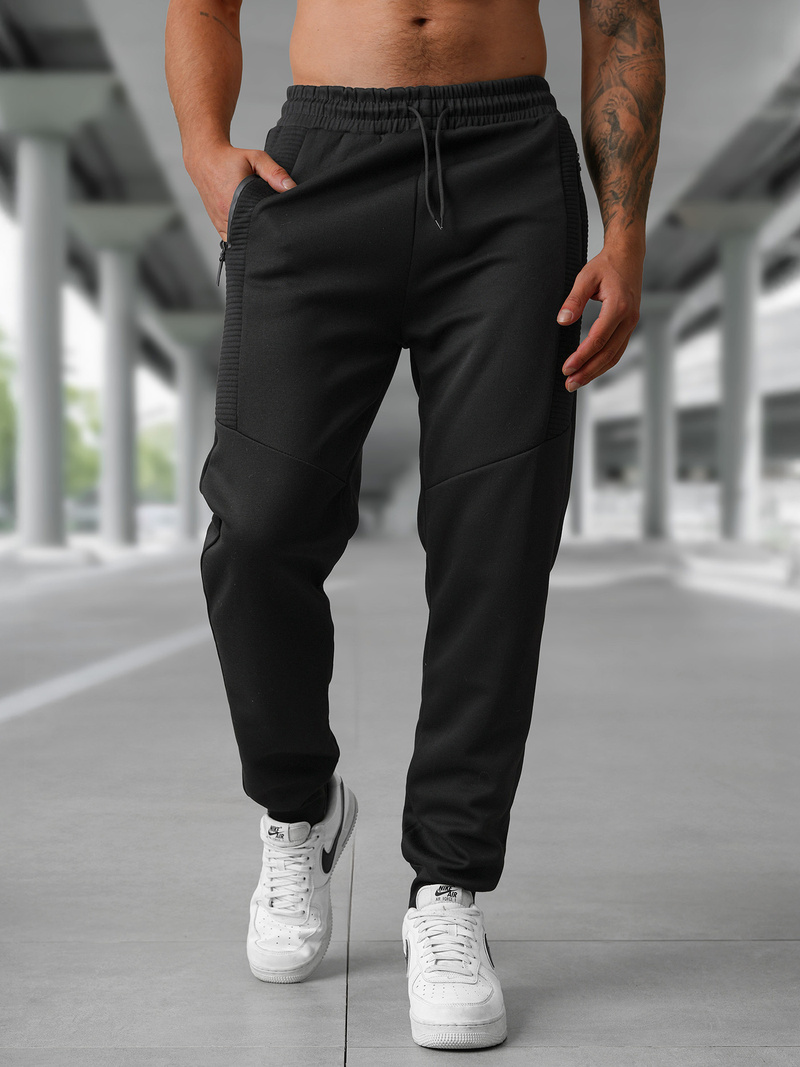 Pantalón de chándal de hombre negras OZONEE JS/15K1838/3