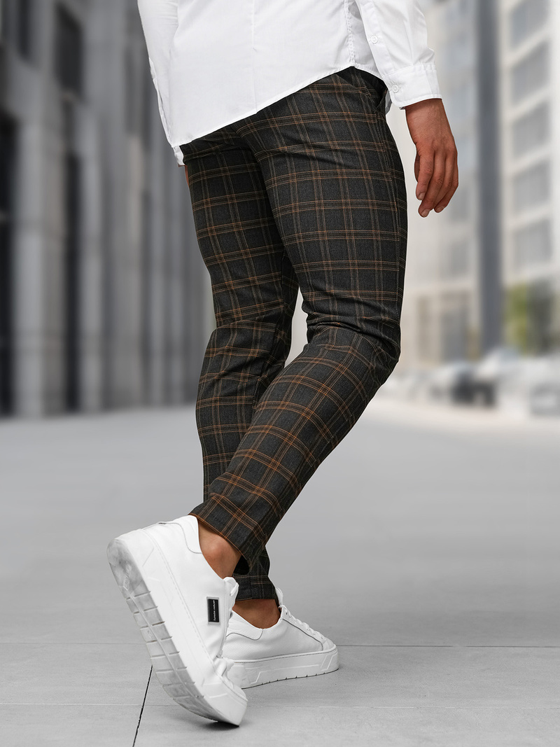 Pantalón chino de hombre grafito OZONEE DJ/5632Z