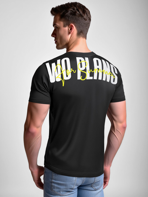 Camiseta de hombre negra OZONEE O/T1277/3Z