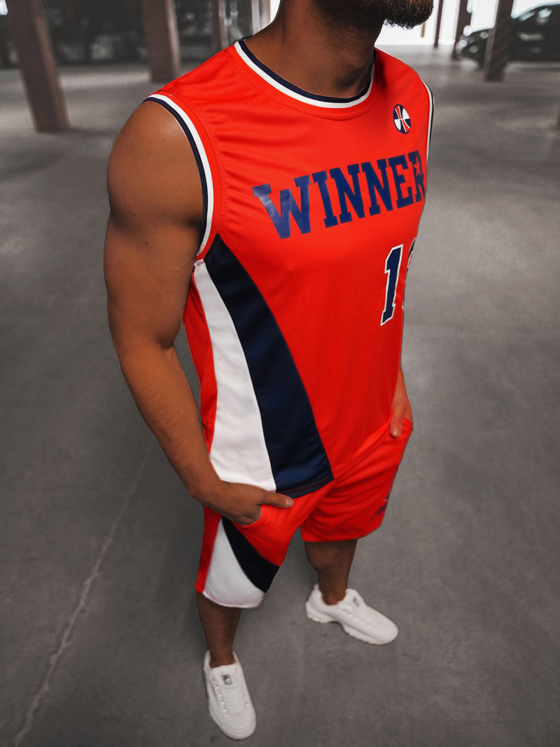 Chándal de hombre rojo OZONEE JS/68C10167Z