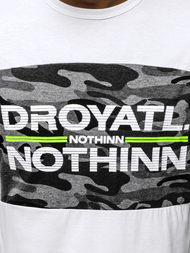 Camiseta de hombre blanca OZONEE JS/SS10976Z