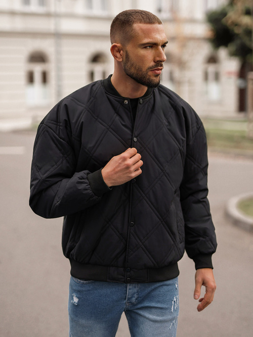 Chaqueta de hombre negra OZONEE JS/84M3020/392Z