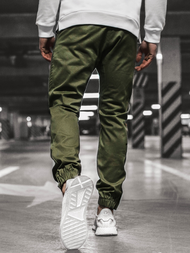 Pantalón chino jogger de hombre verde OZONEE A/0952