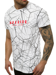 Camiseta de hombre blanca OZONEE JS/SS10935