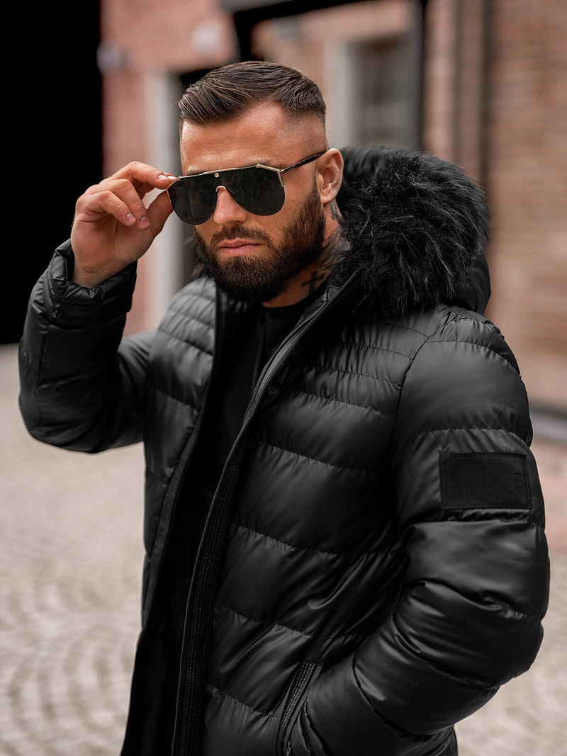 Chaqueta de hombre negra OZONEE O/M801Z