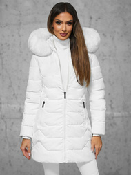 Chaqueta de mujer blanca OZONEE JS/16M9121/281