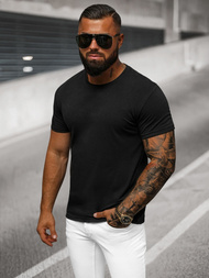 Camiseta de hombre negra OZONEE O/T1277/3