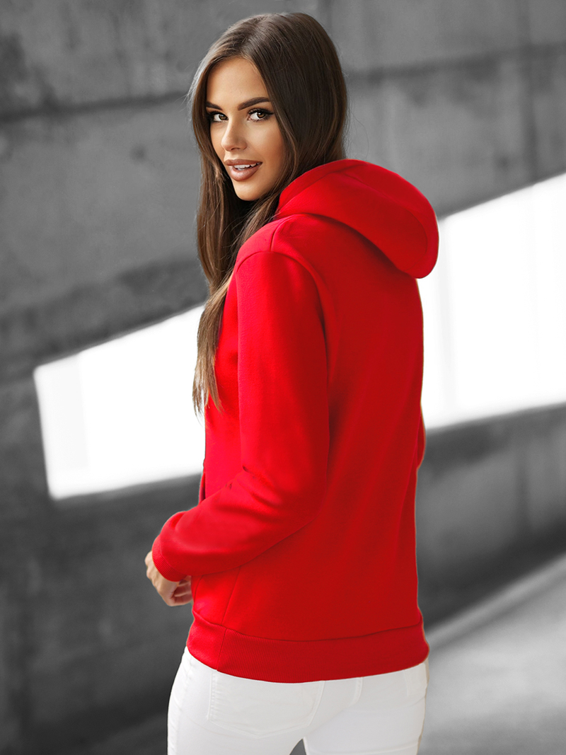 Sudadera de mujer roja OZONEE JS/W02Z