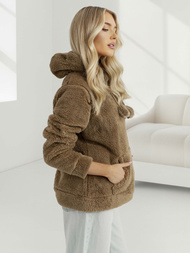 Sudadera de mujer camel OZONEE JS/HH192/157