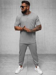 Camiseta de hombre gris OZONEE O/Y960T