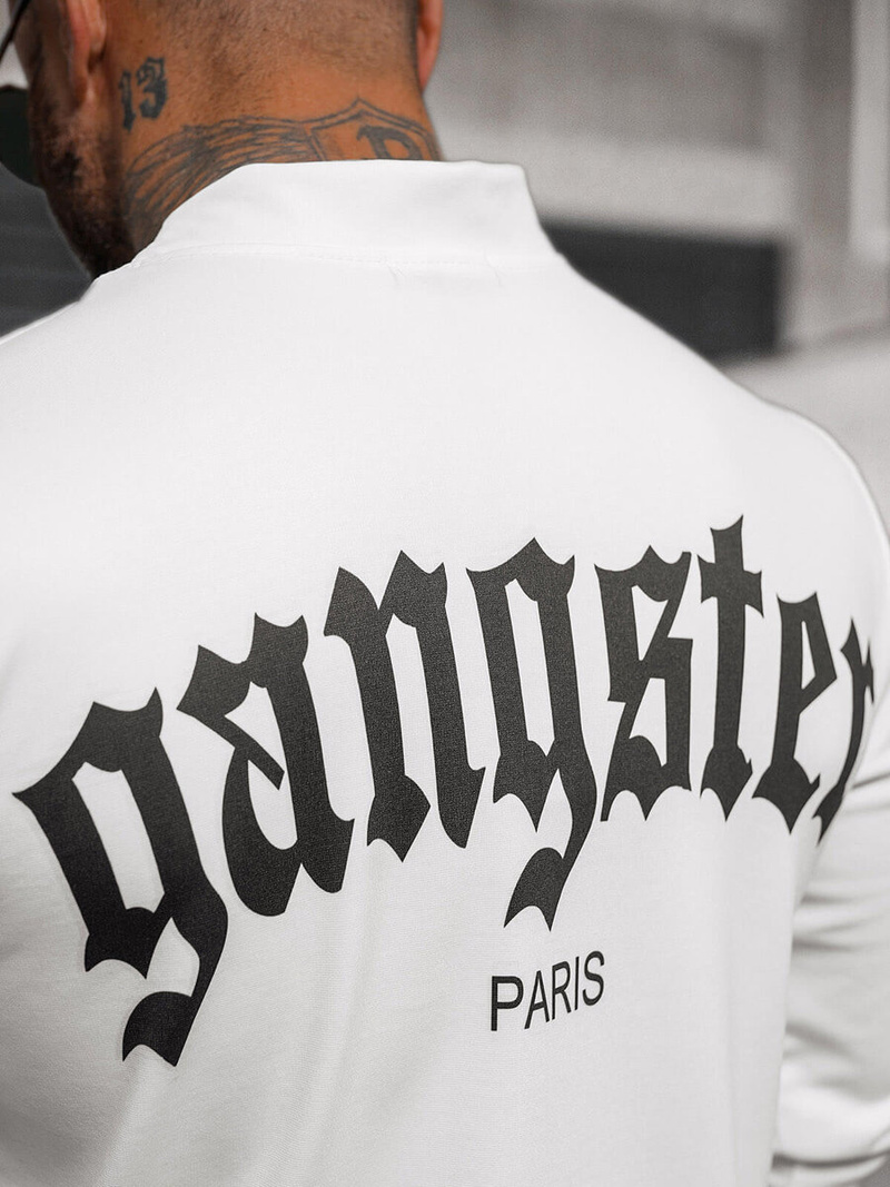 Sudadera de hombre blanca OZONEE O/B7548