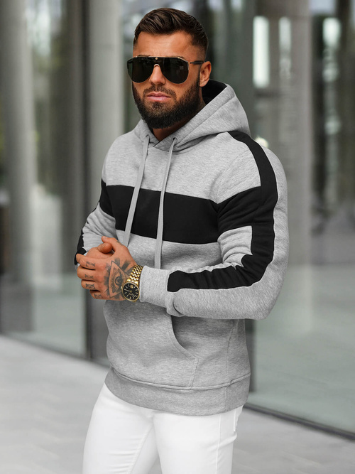 Sudadera de hombre siva OZONEE JS/8B1309/2