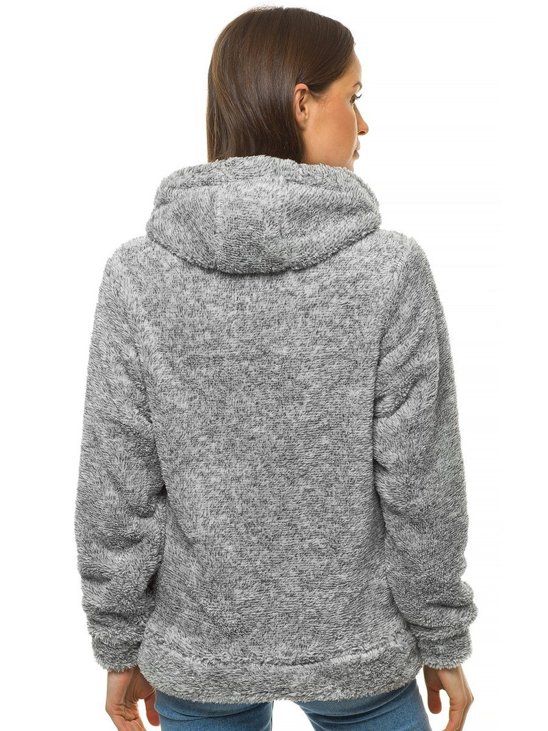 Sudadera de mujer gris oscuro OZONEE JS/HH034/2