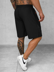 Pantalones cortos deportivos para hombre negras OZONEE JS/12K1800/3