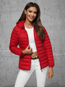 Chaqueta de mujer roja OZONEE JS/16M9101/270