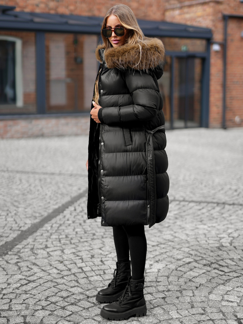 Chaqueta de mujer negra OZONEE JS/5M3298/392Z