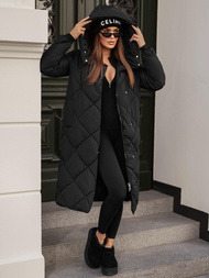 Chaqueta de mujer negra OZONEE JS/5M3173/392Z