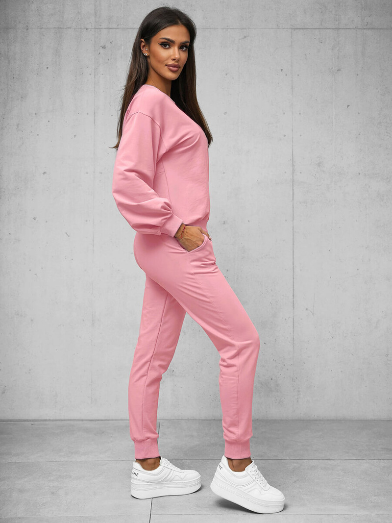 Conjunto de chándal de dos piezas de rosa OZONEE O/12113Z