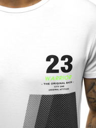 Camiseta de hombre blanca OZONEE JS/SS10932