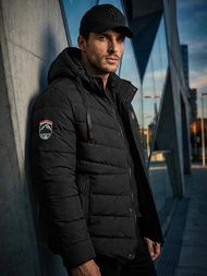 Chaqueta de hombre negra OZONEE JS/31M5081/392