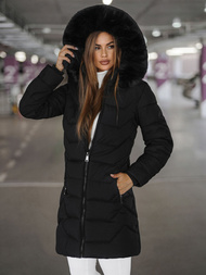 Chaqueta de mujer negra OZONEE JS/16M9121/392Z