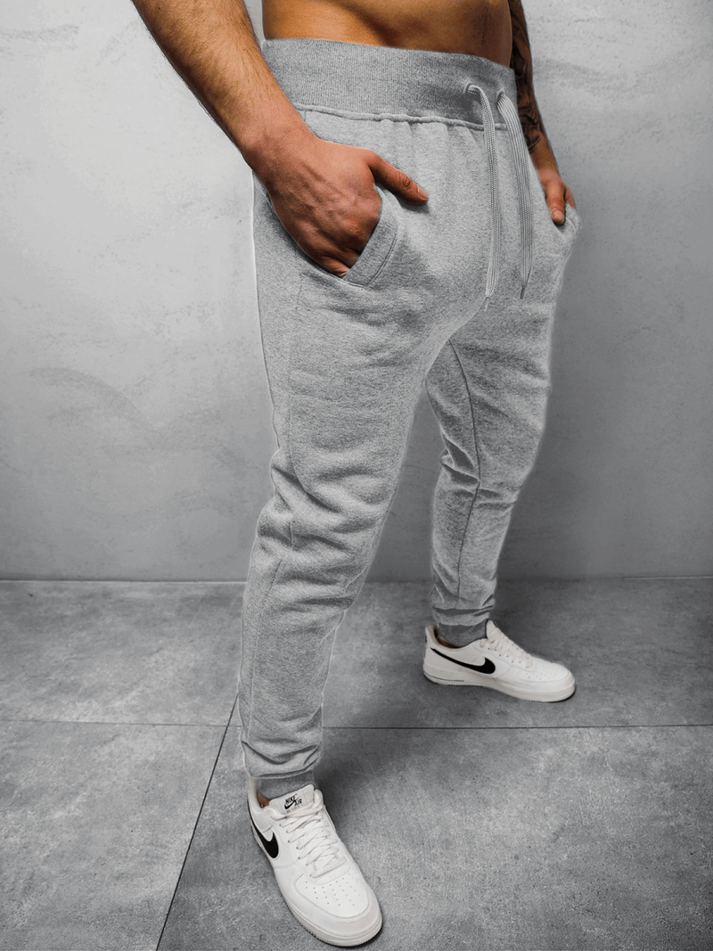 Pantalón de chándal de hombre gris OZONEE JS/XW01Z