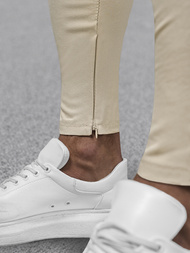Pantalón chino de hombre beige OZONEE DJ/3300