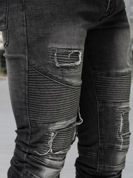 Vaqueros de hombre negras OZONEE NB/MP0142NZ