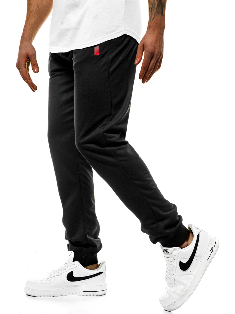 Pantalón de chándal de hombre negro JS/XW007S