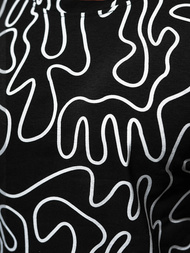 Camiseta de hombre negra OZONEE JS/8T1198/3