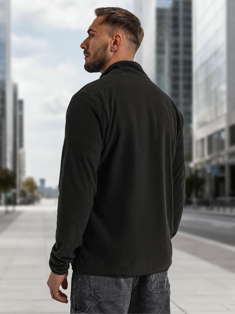 Sudadera de hombre negra OZONEE JS/HH016/3