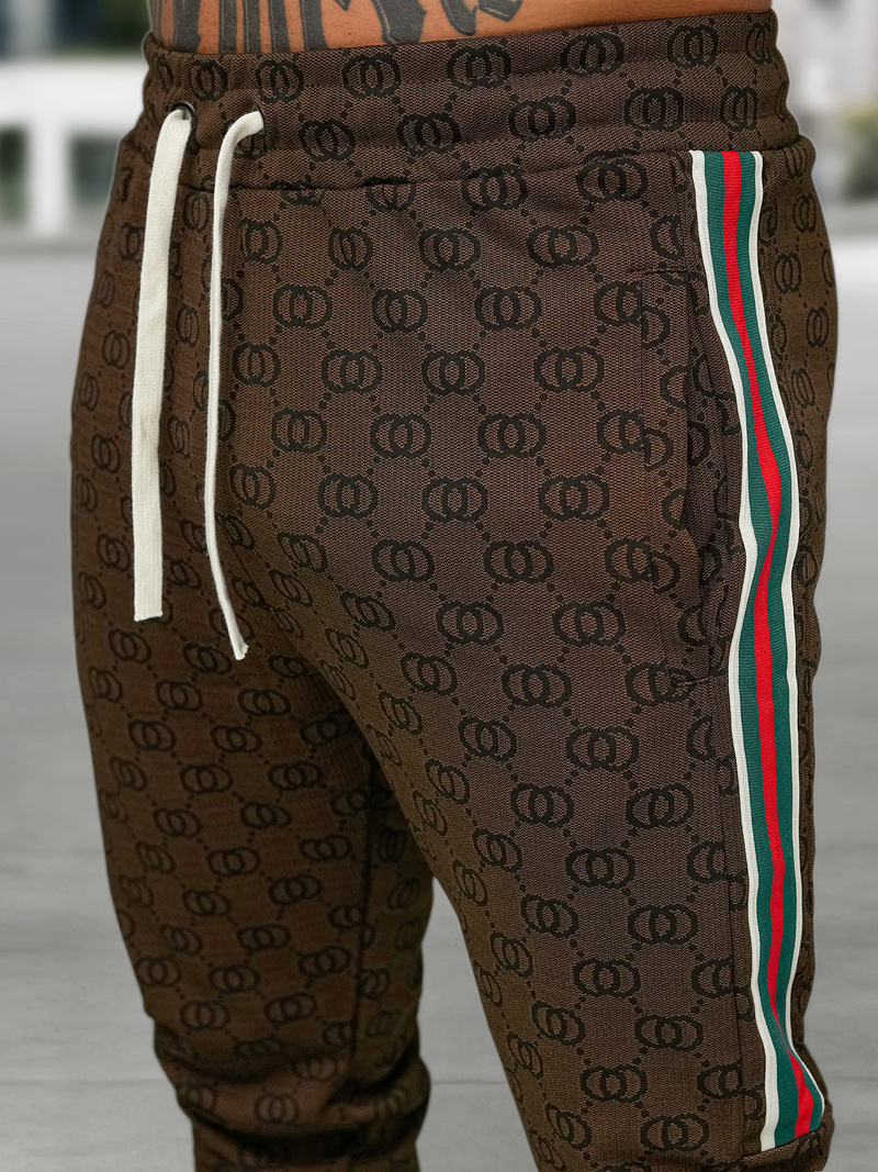 Chándal de hombre beige oscuro OZONEE O/FF5111AB