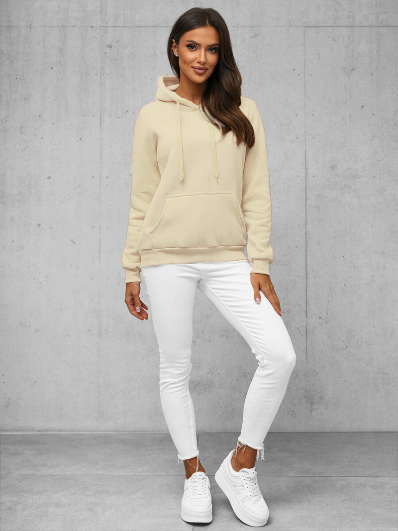 Sudadera de mujer crudo OZONEE JS/W02/67Z