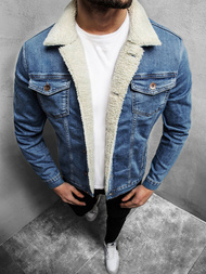 Chaqueta vaquera de hombre azul claro OZONEE BN/5938Z