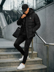 Chaqueta de hombre negra OZONEE JS/31M5081/392Z