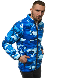 Chaqueta de hombre azul-camuflaje OZONEE JS/SM80Z
