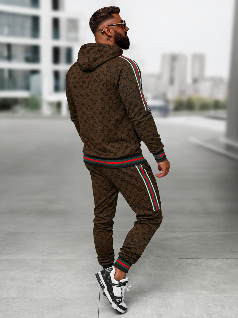 Chándal de hombre beige oscuro OZONEE O/FF5111AB